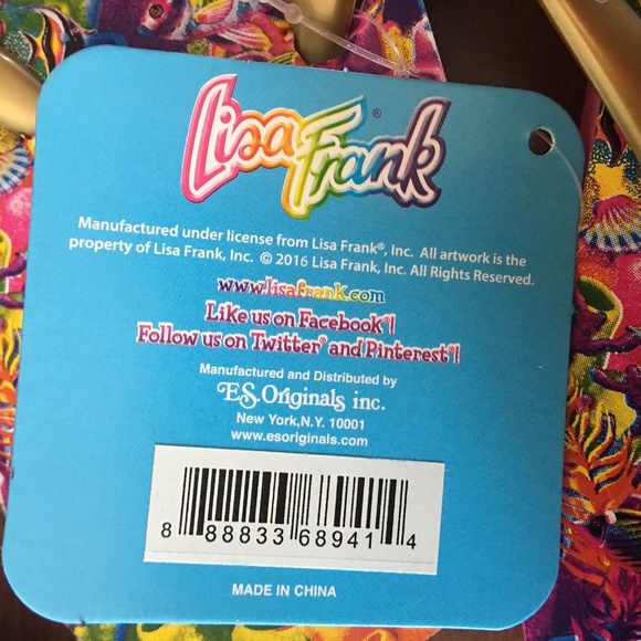 Lisa Frank Rainbow Dolphins Flip Flop Sandals - Picture 4 of 4